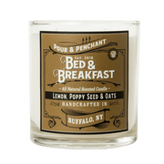 Pour & Penchant 10 oz Scented Candle - BED & BREAKFAST - Lemon, Poppy Seed & Oats