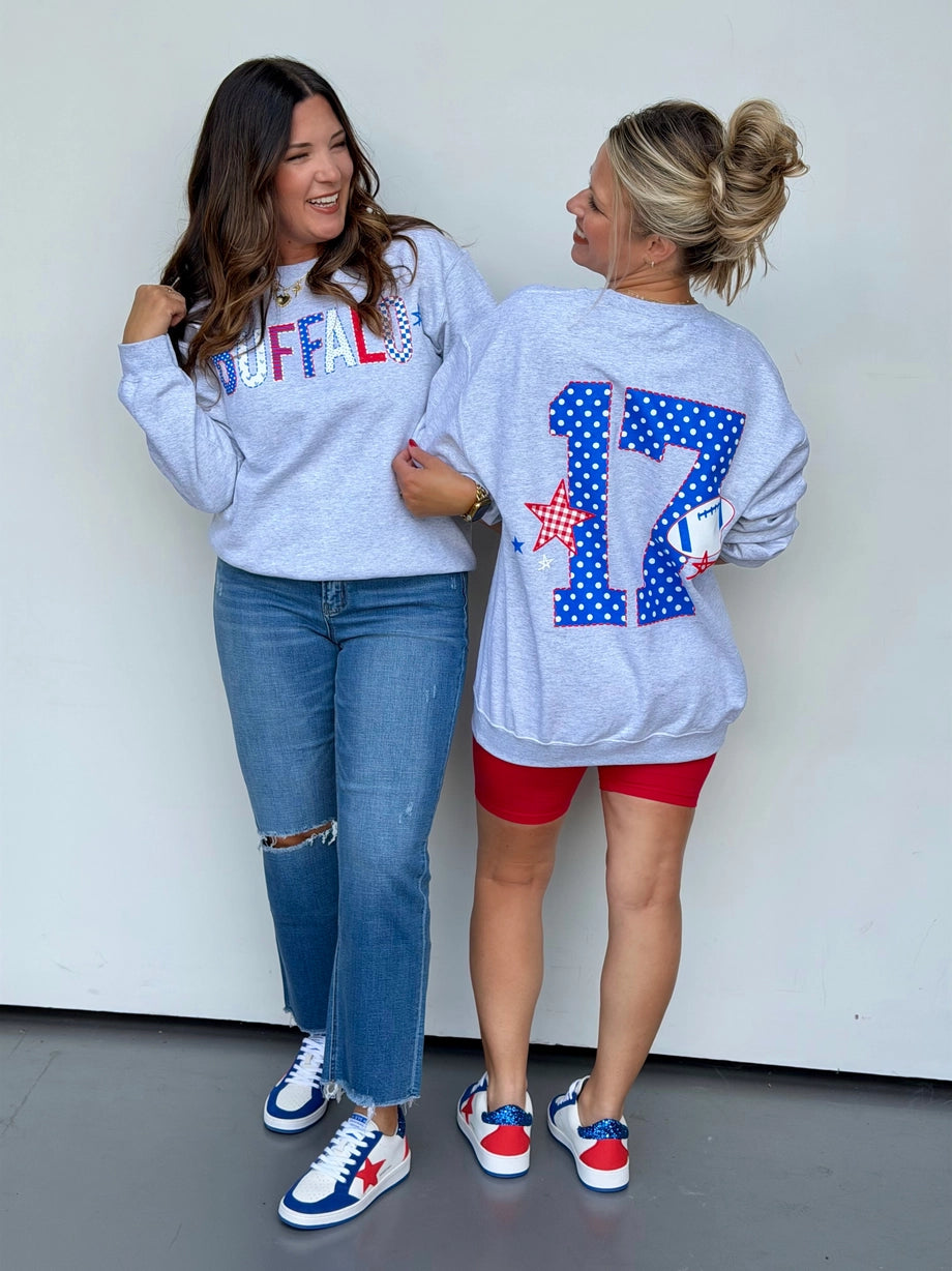 Patchwork Buffalo Sweatshirt